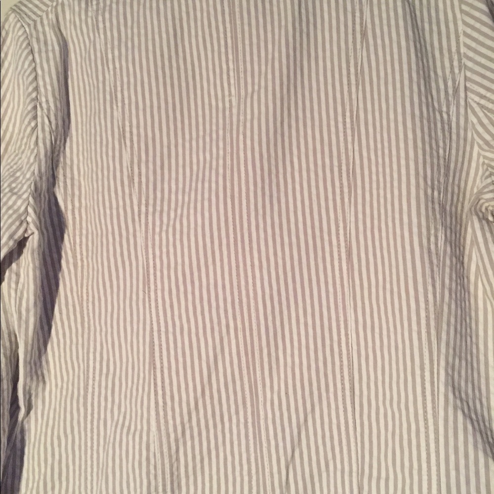 Sandro Gray Ruffle Blazer - Picture 10 of 16